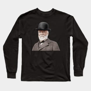 Andrew Carnegie Portrait Colorized Long Sleeve T-Shirt